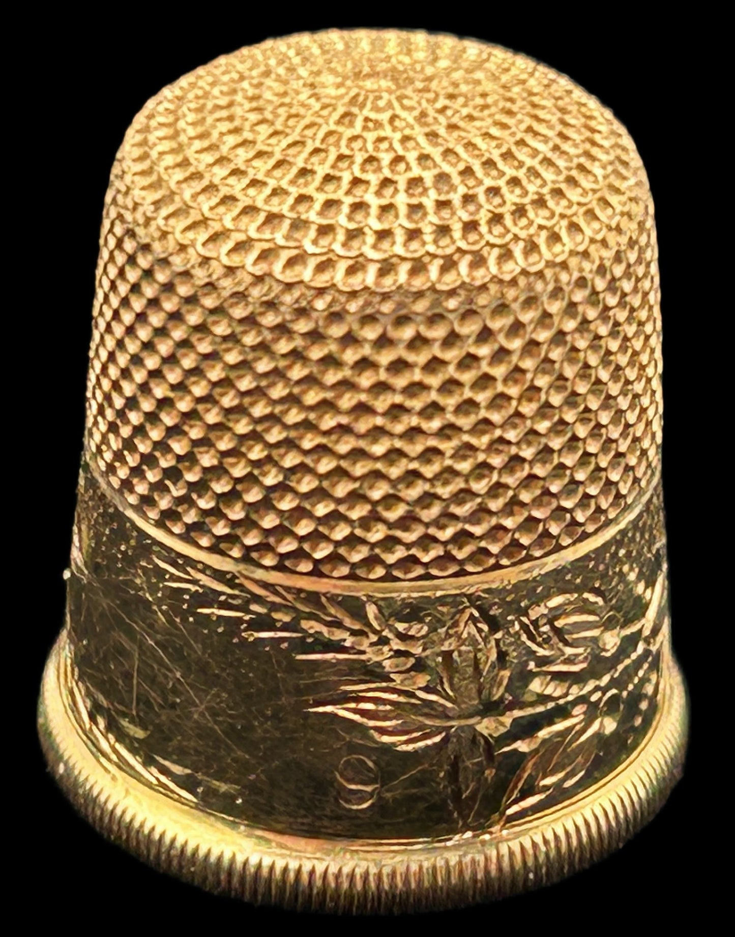260225-4 14K Yellow Gold Antique Thimble