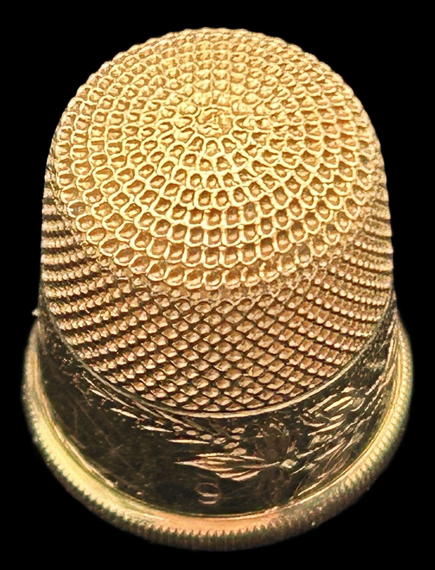 260225-4 14K Yellow Gold Antique Thimble