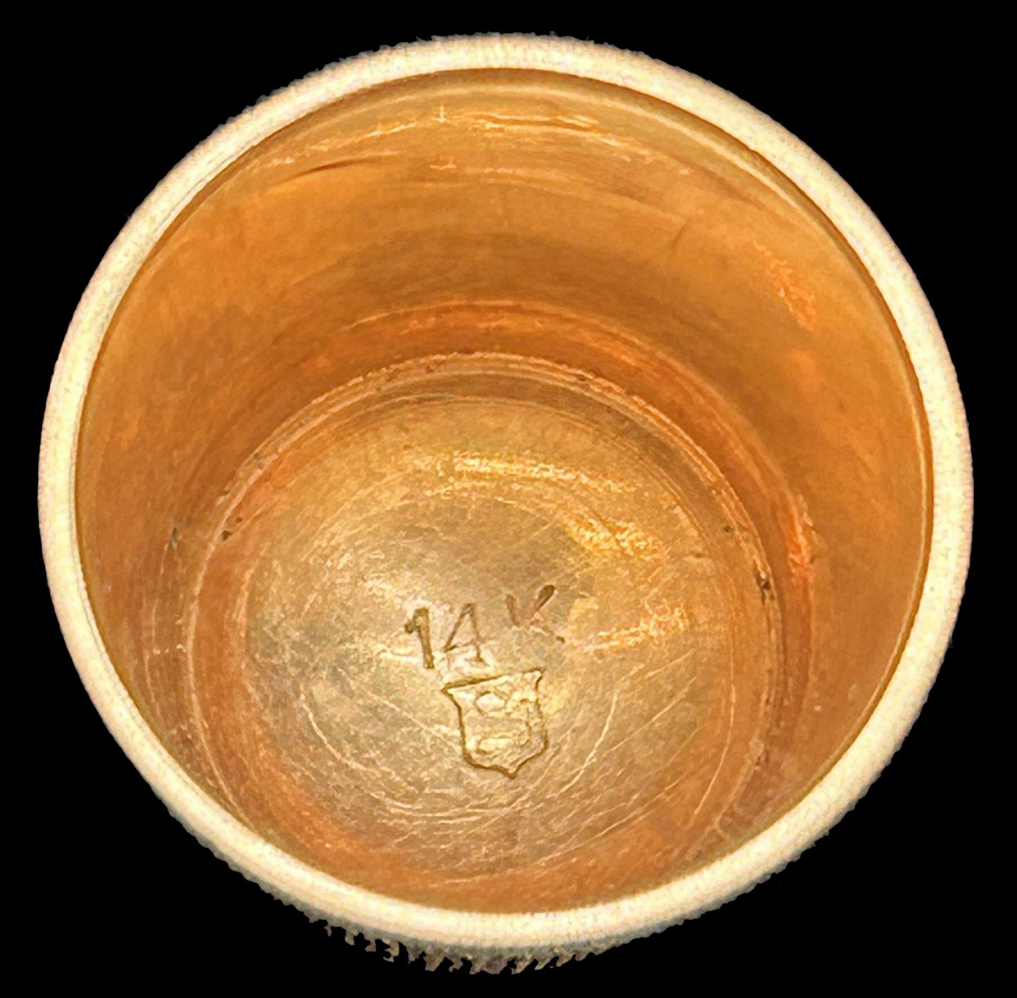 260225-4 14K Yellow Gold Antique Thimble