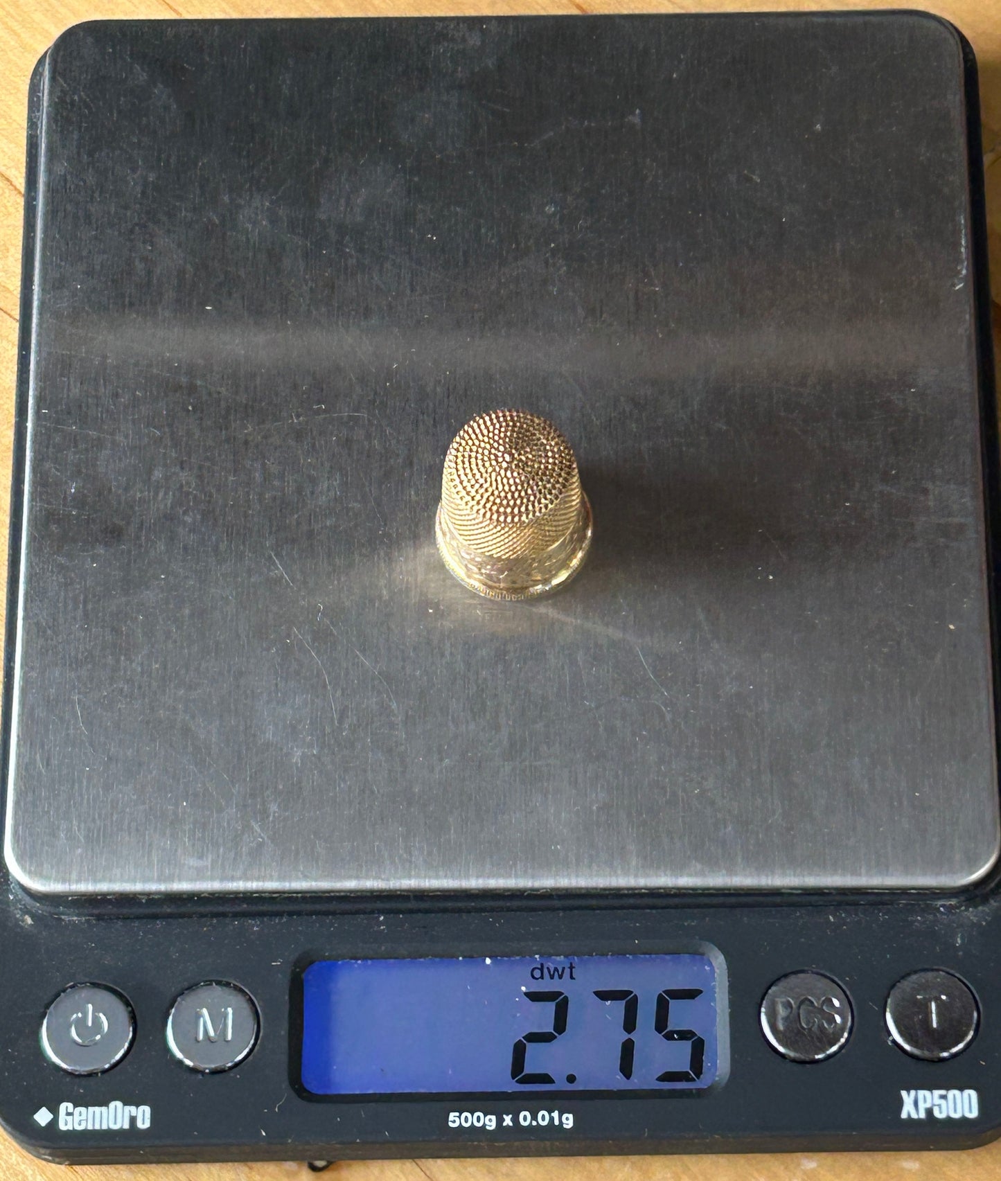 260225-4 14K Yellow Gold Antique Thimble