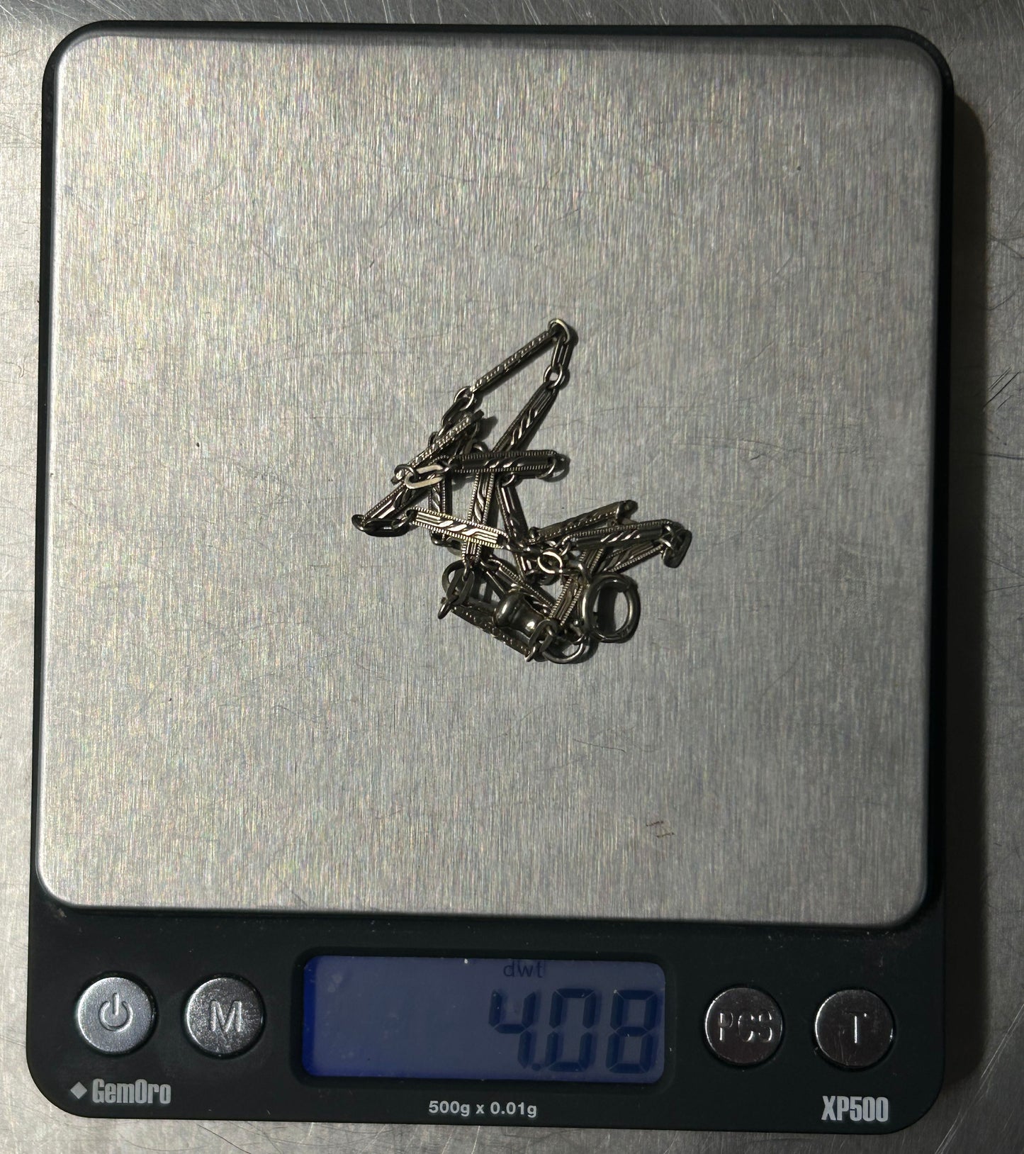 260225-5 14K Gold Antique Pocket Watch Chain