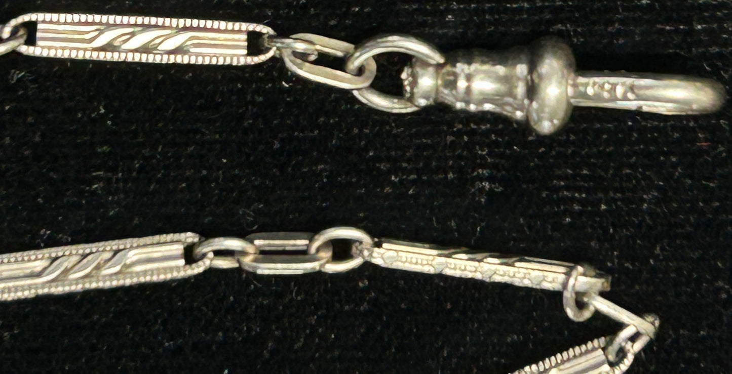 260225-5 14K Gold Antique Pocket Watch Chain