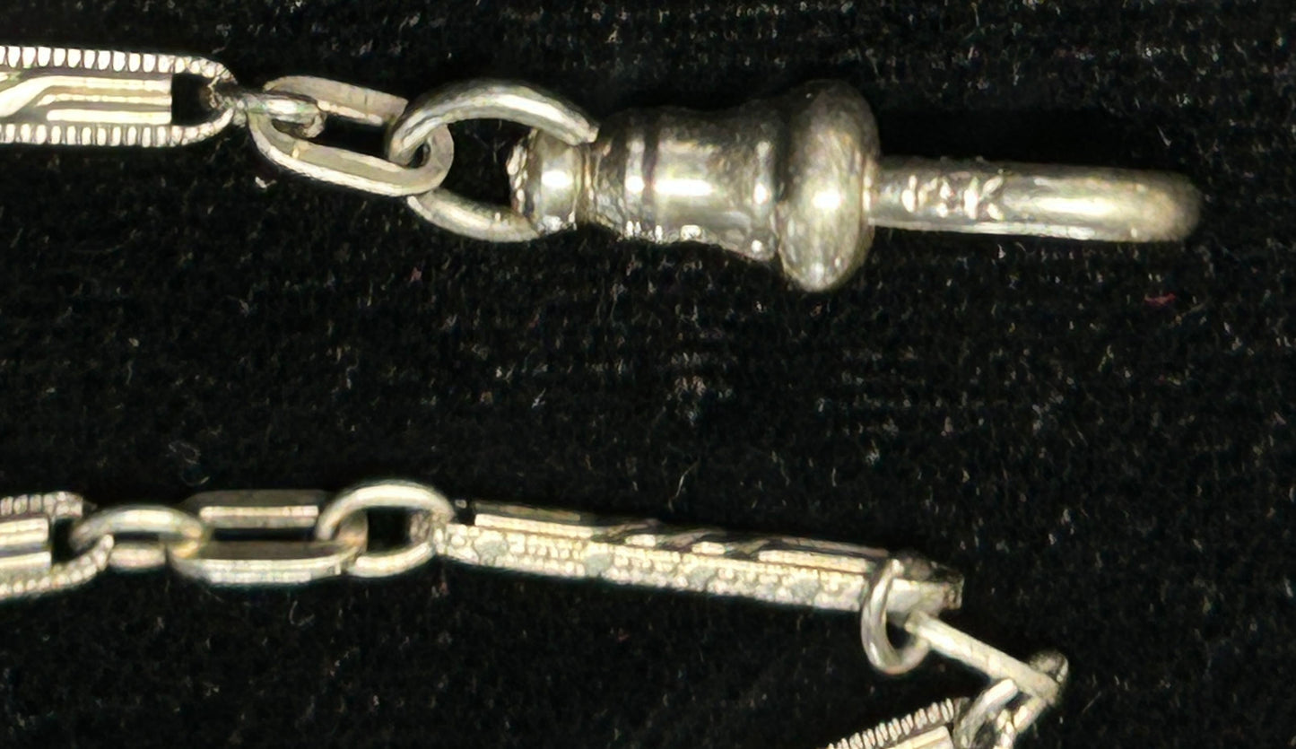 260225-5 14K Gold Antique Pocket Watch Chain