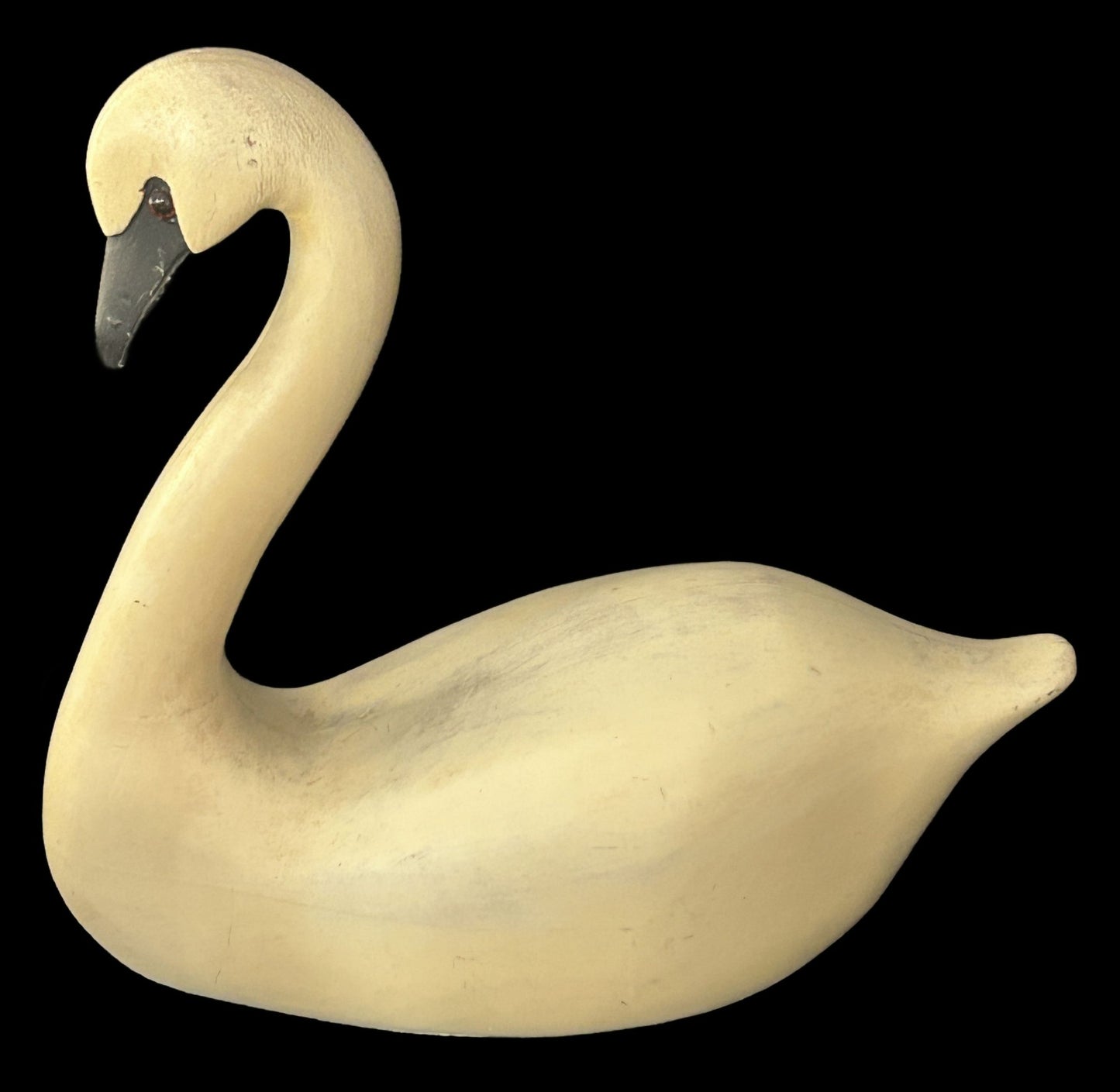 250219-22 Vintage Carved Swan Decoy 11.5"H