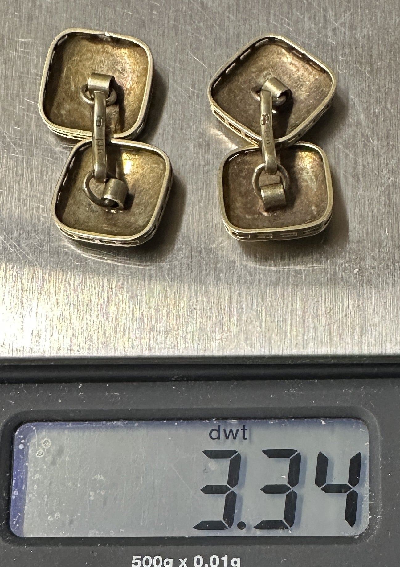 260429-1 Victorian 14k Gold Pair Cuff Links