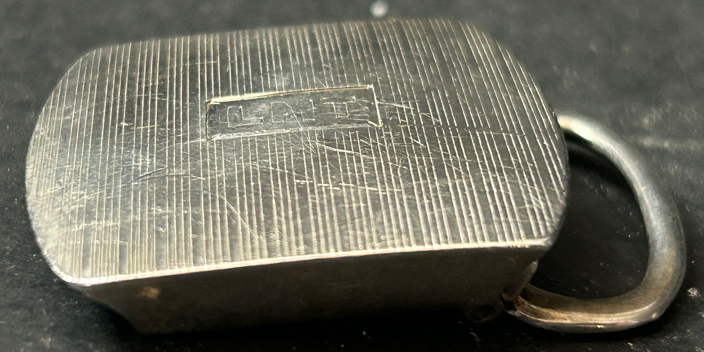 260225-9 Sterling Silver Ladies Belt Buckle, Monogrammed "LMT"