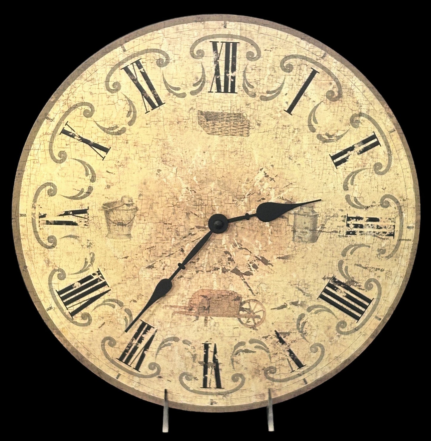 250219-27 14" Diam. Modern Battery Operated Wall Clock