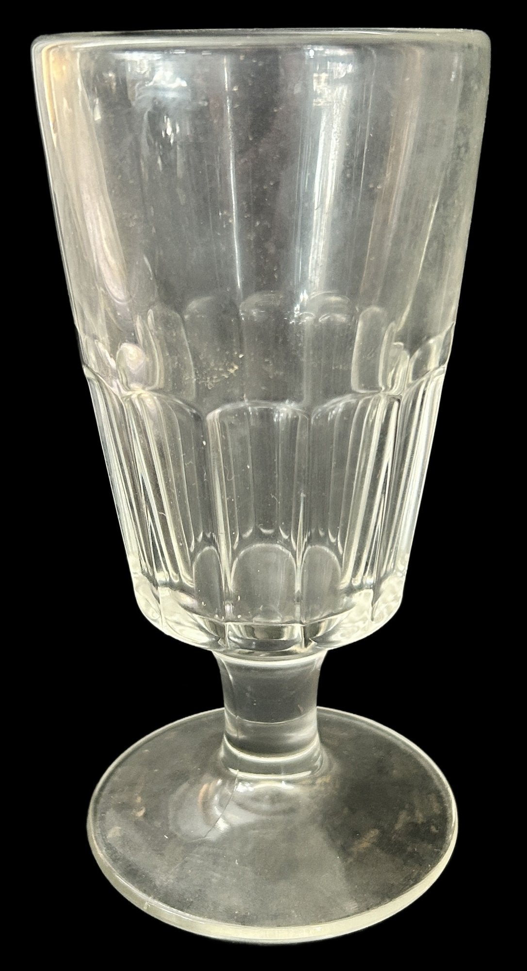 250806-24 Set of 12 Soda Fountain Footed Malt Glasses