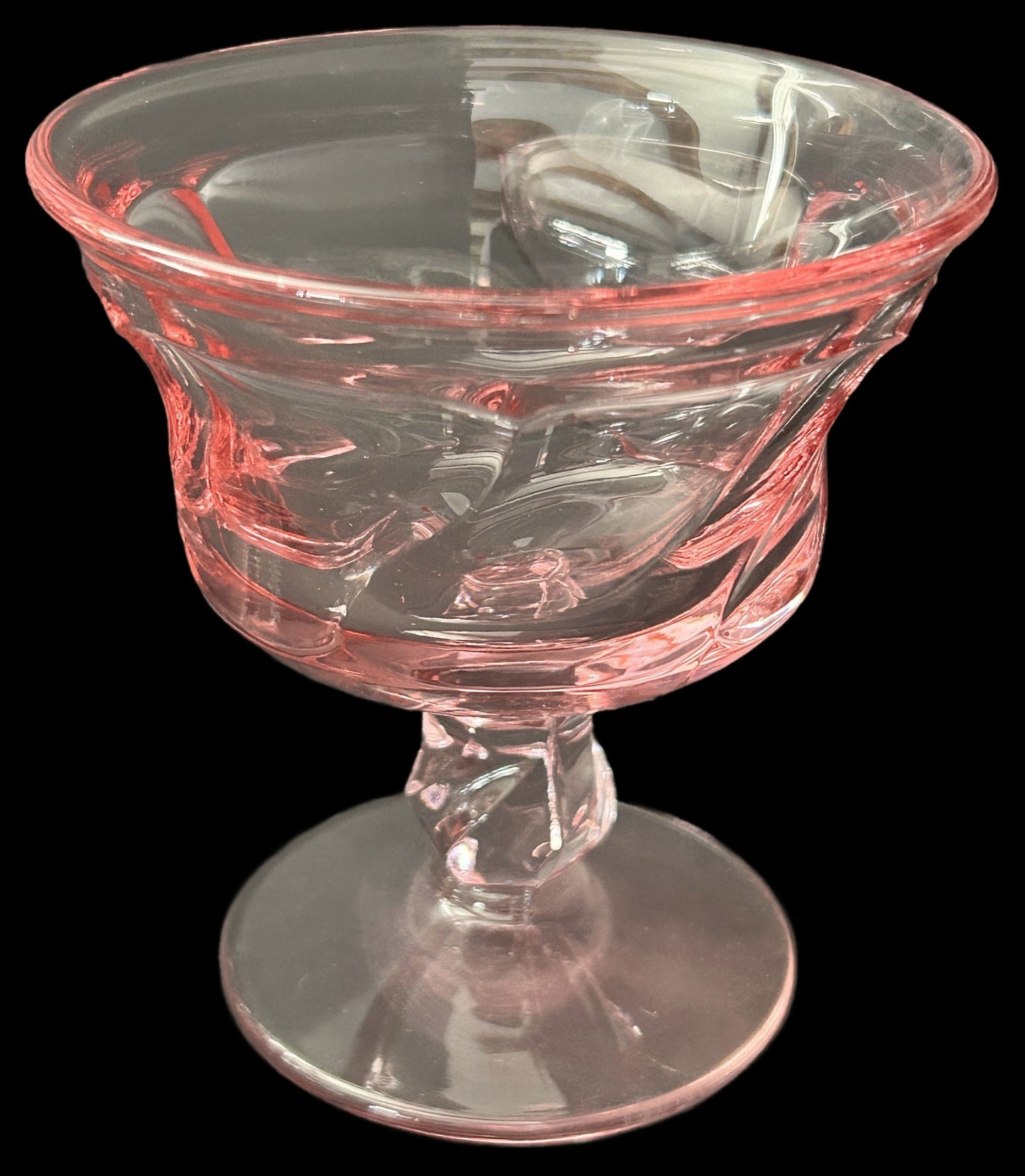 250806-25 Set of 12 Pink Fostoria "Jamestown" Footed Sherbets, 4"H