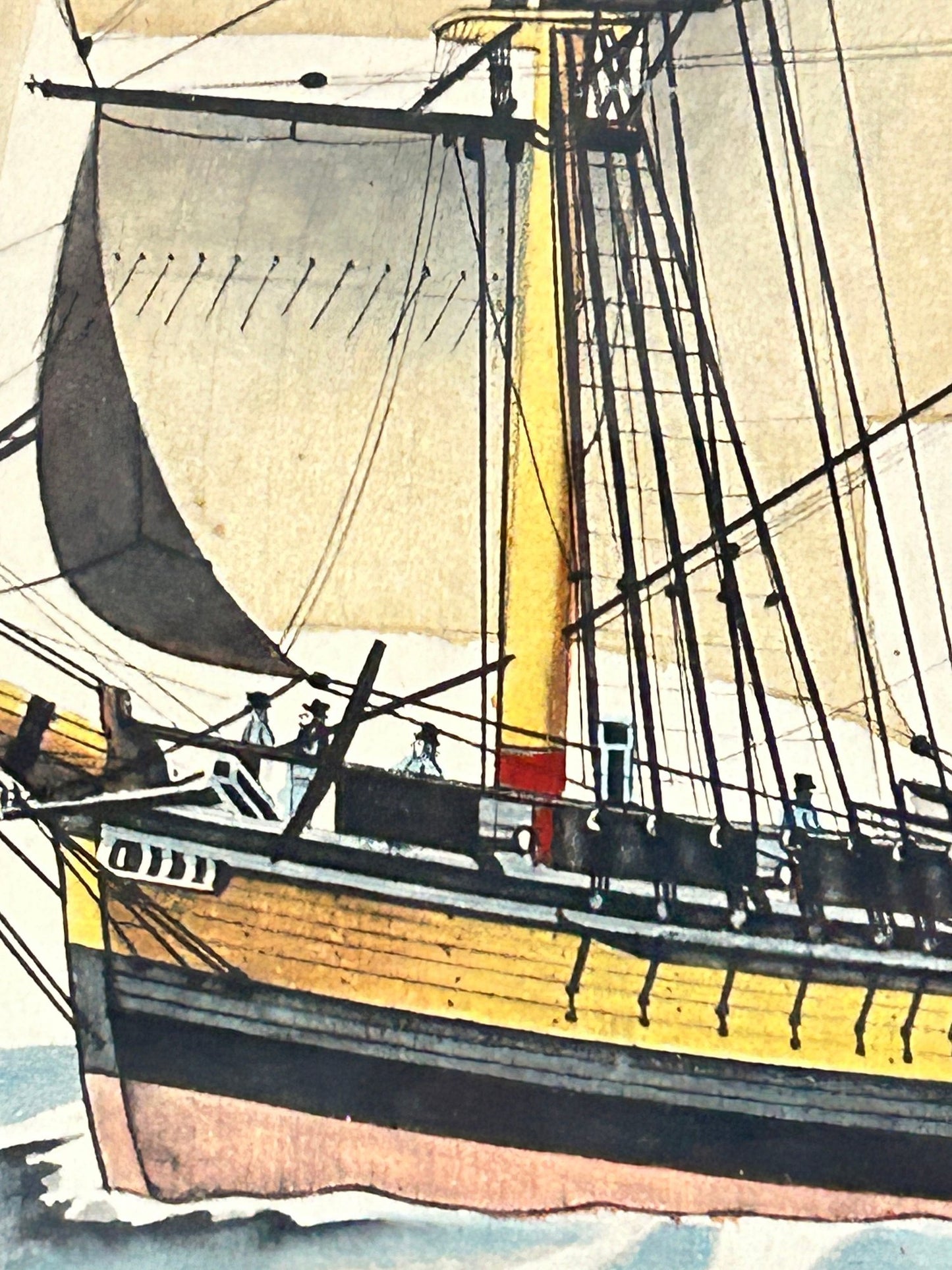 250806-29 The Francklin Hand-Colored 28.25" x 25"H