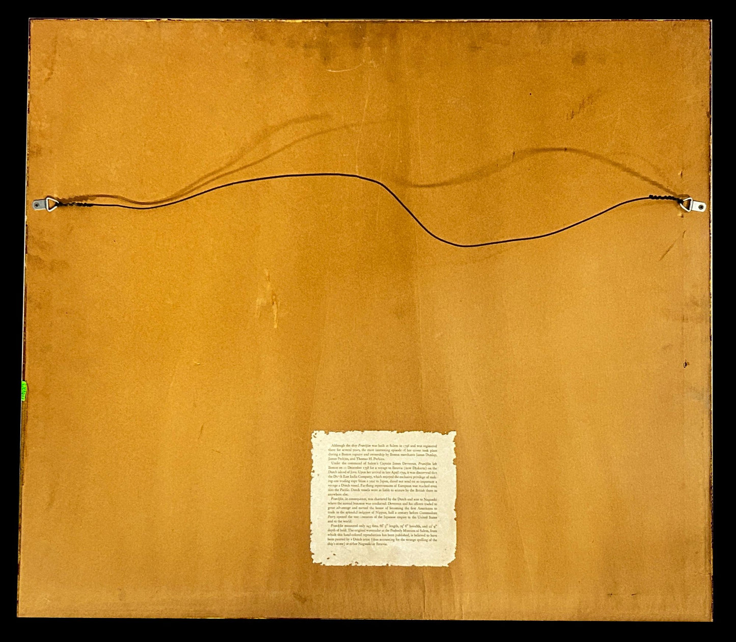 250806-29 The Francklin Hand-Colored 28.25" x 25"H