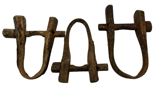 250806-39 Antique Treenware Goat Yoke, 6.5" x 9.5"H