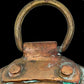 250806-40 Heavy Oval Hammered Copper Casserole, 5.25" x 10.5"L