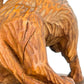 *IMPORTANT* Rare 1930 Wooden Sculpture "Man's Best Friend" By Enrico Glicenstein