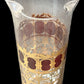 250305-3 MCM Culver Cranberry Scroll Martini Pitcher