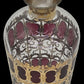 250305-4 MCM Culver Cranberry Scroll Decanter with Stopper
