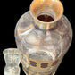 250305-4 MCM Culver Cranberry Scroll Decanter with Stopper