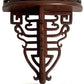 Vintage Carved Chinese Rosewood Wall Sconce Shelf