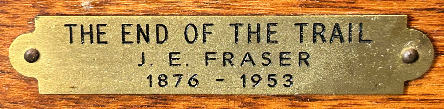 250305-8 Bronze End of the Trail by James E. Fraser