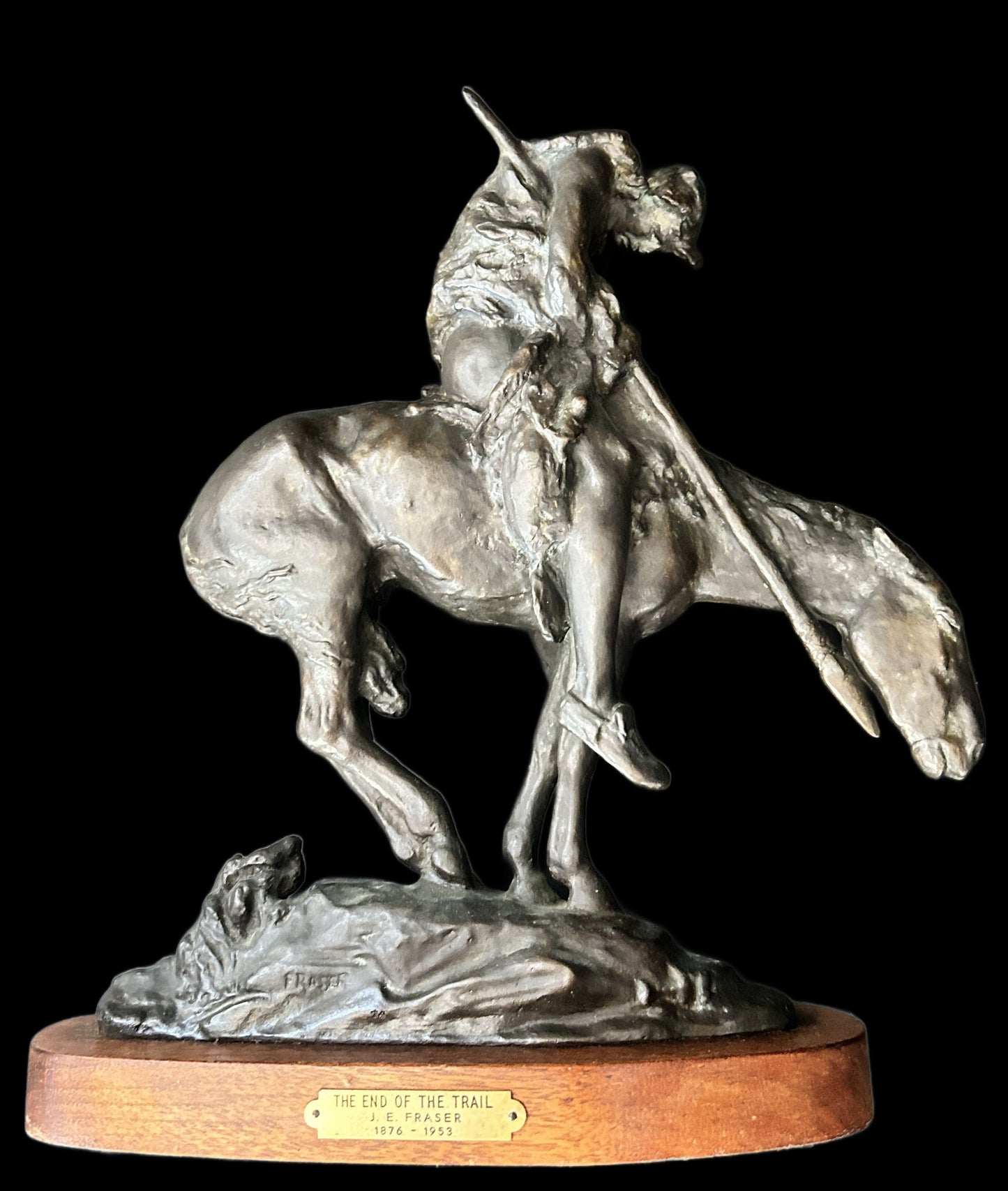 250305-8 Bronze End of the Trail by James E. Fraser