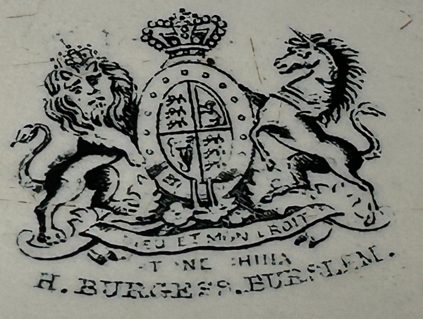 250827-15A H Burgess Ironstone Platter 16.5" x 12"