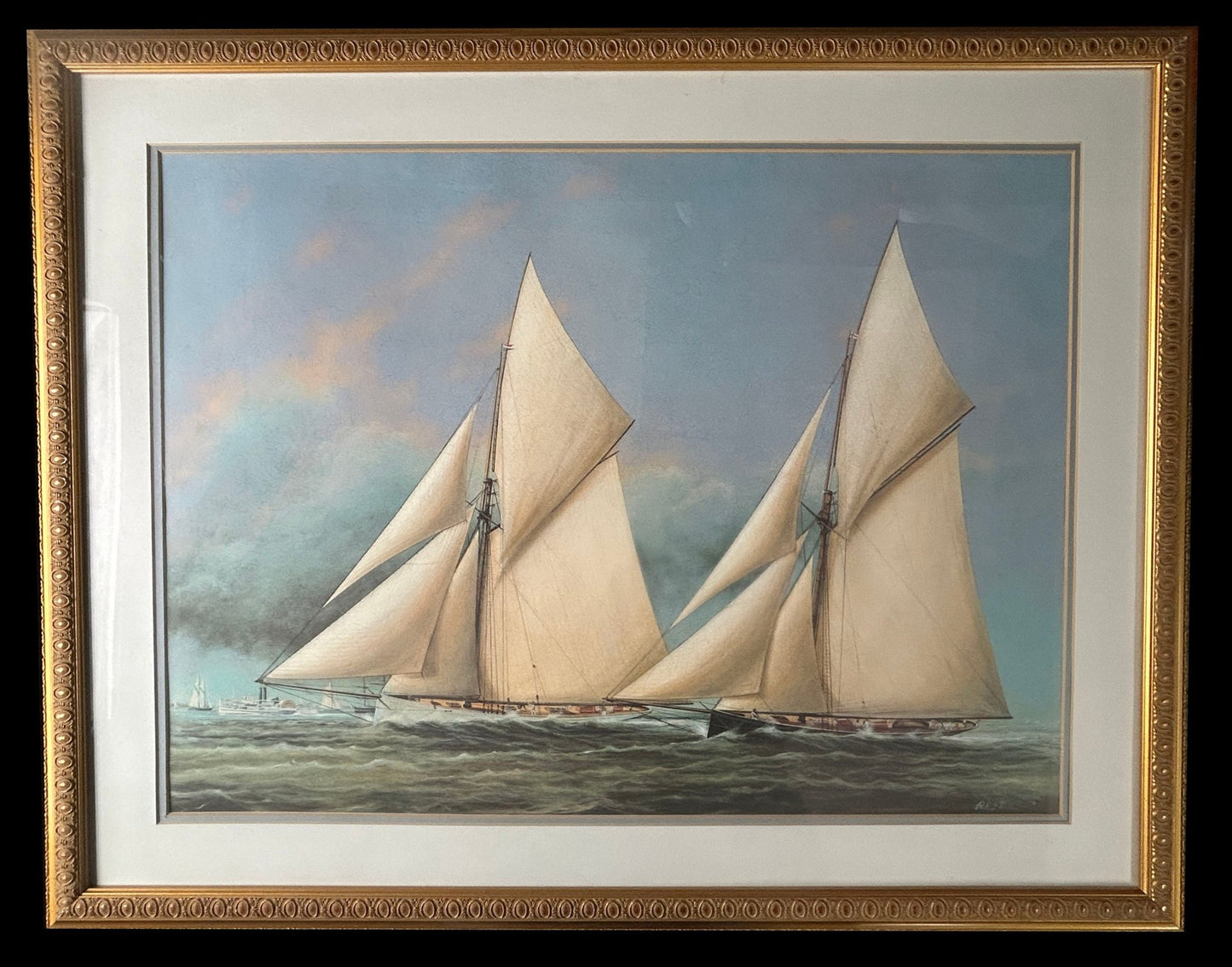260318-1 Print Two Racing Yachts