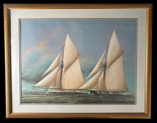 260318-1 Print Two Racing Yachts