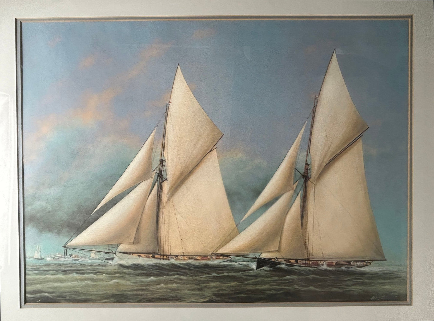 260318-1 Print Two Racing Yachts