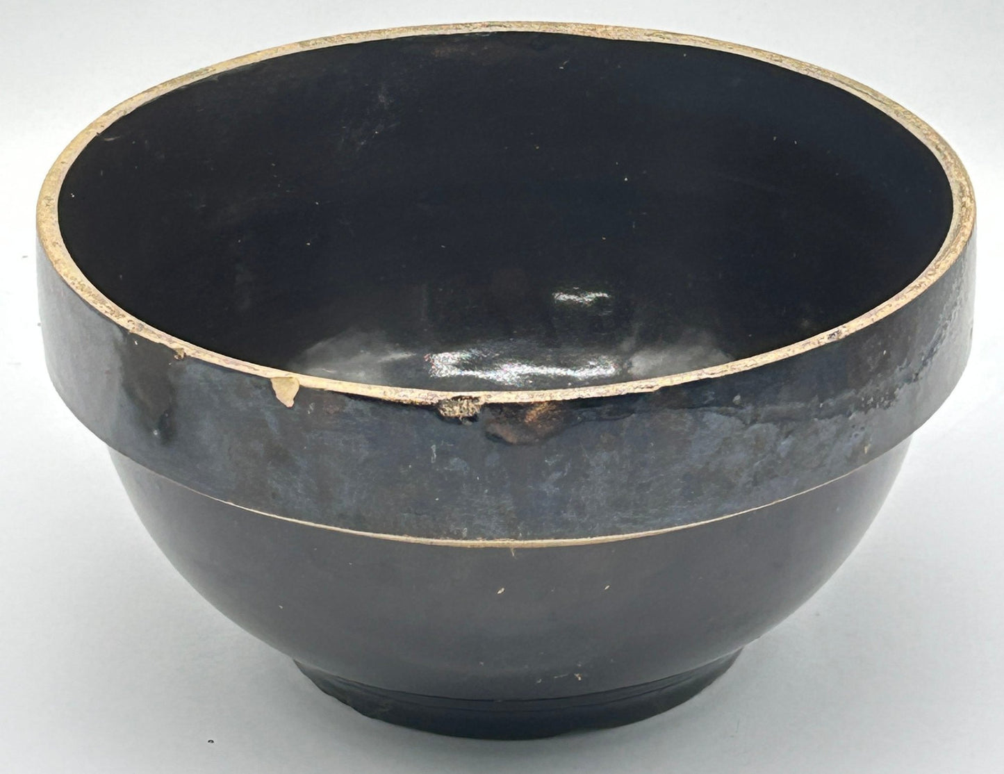 251210-3A Brown Salt Glazed Mixing Bowl