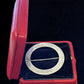Sterling Art Deco Guilloche 2" Diam. Circle Brooch In Presentation Case
