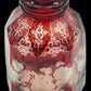 251210-4 Antique Faceted Decanter Ruby-Cut-To-Clear