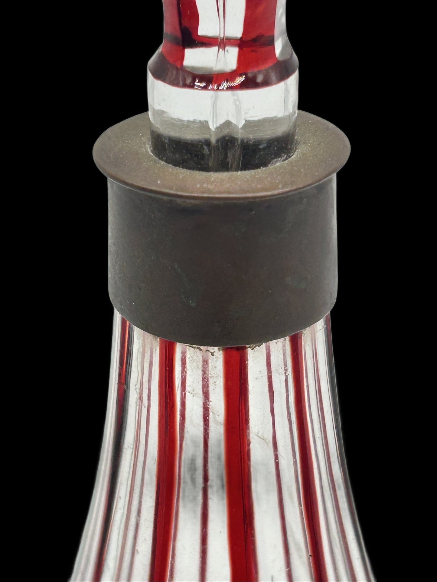 251210-5 Bohemian Ruby-Cut-To-Clear Decanter