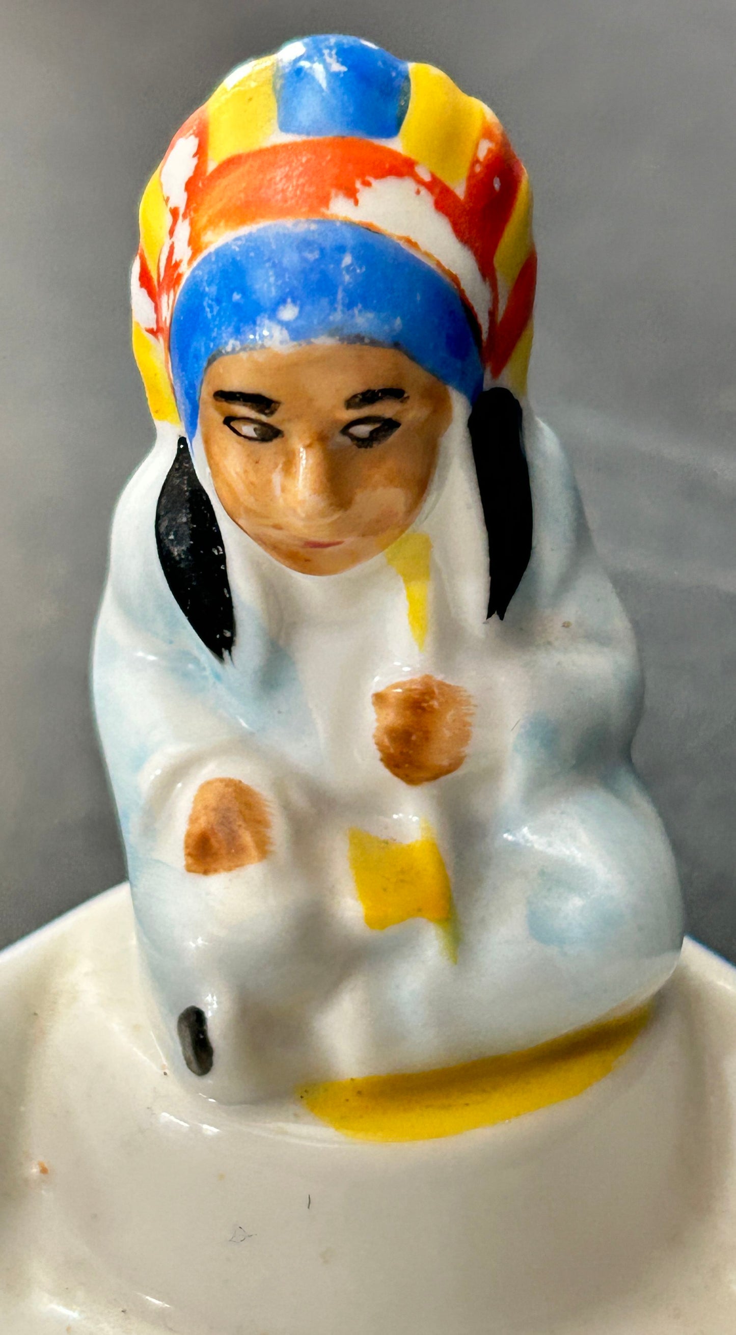 250611-9 Ceramic Ashtray With Native American