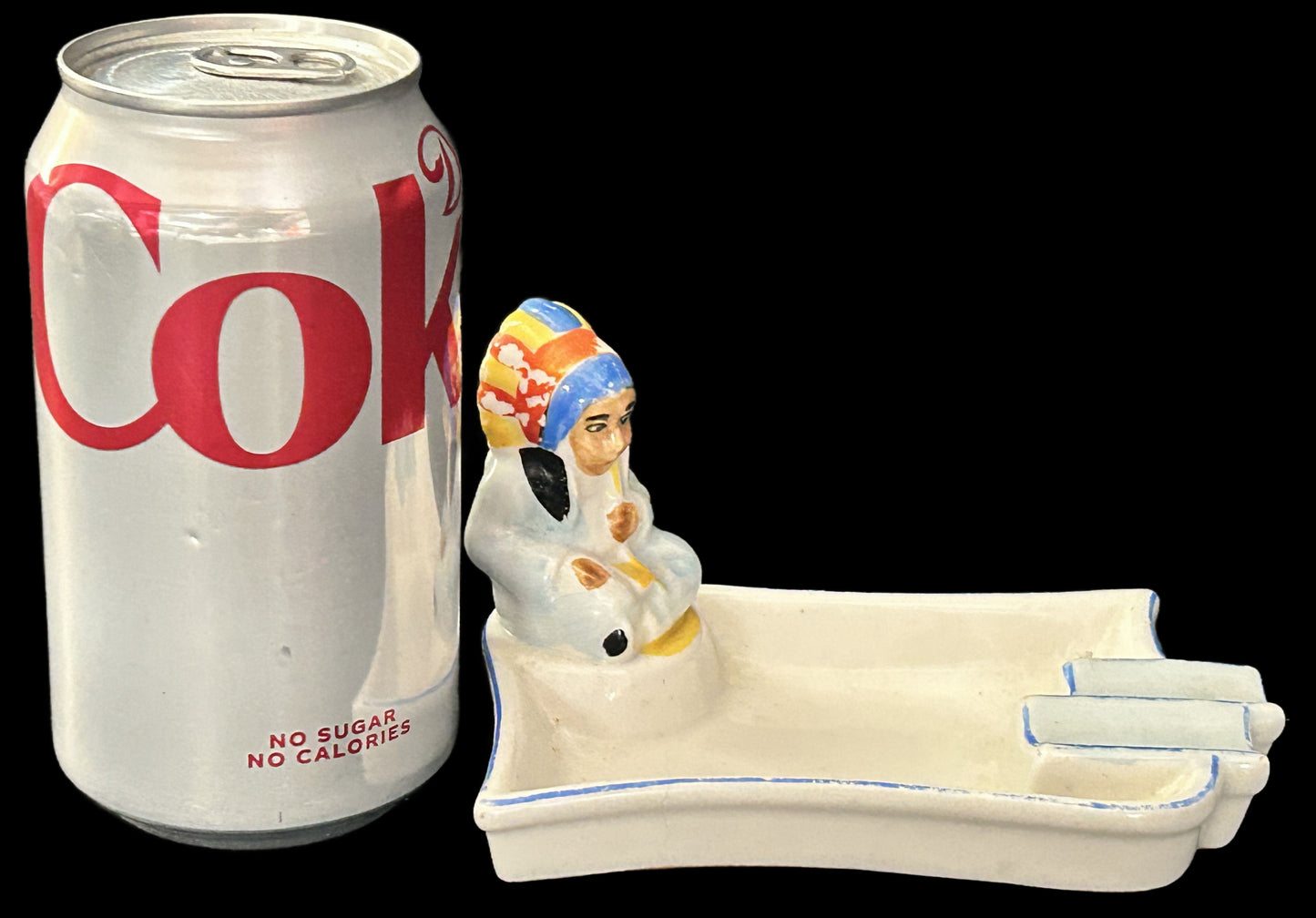 250611-9 Ceramic Ashtray With Native American