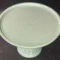 260708-10 Jadeite Glass Pedestal Cake Plate