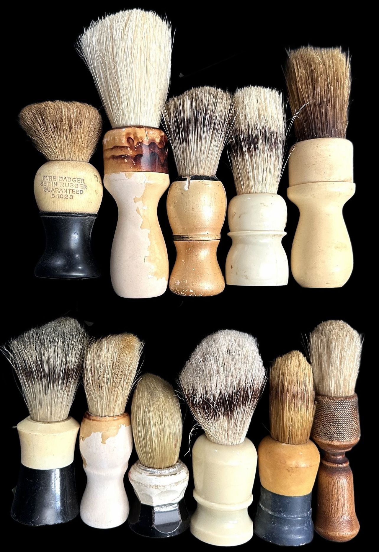 250917-1D Antique Shaving Brush