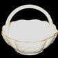 Lenox Ivory Peony Handled Basket