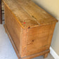 251210-10 Antique Primitive Blanket Chest On Square Leg