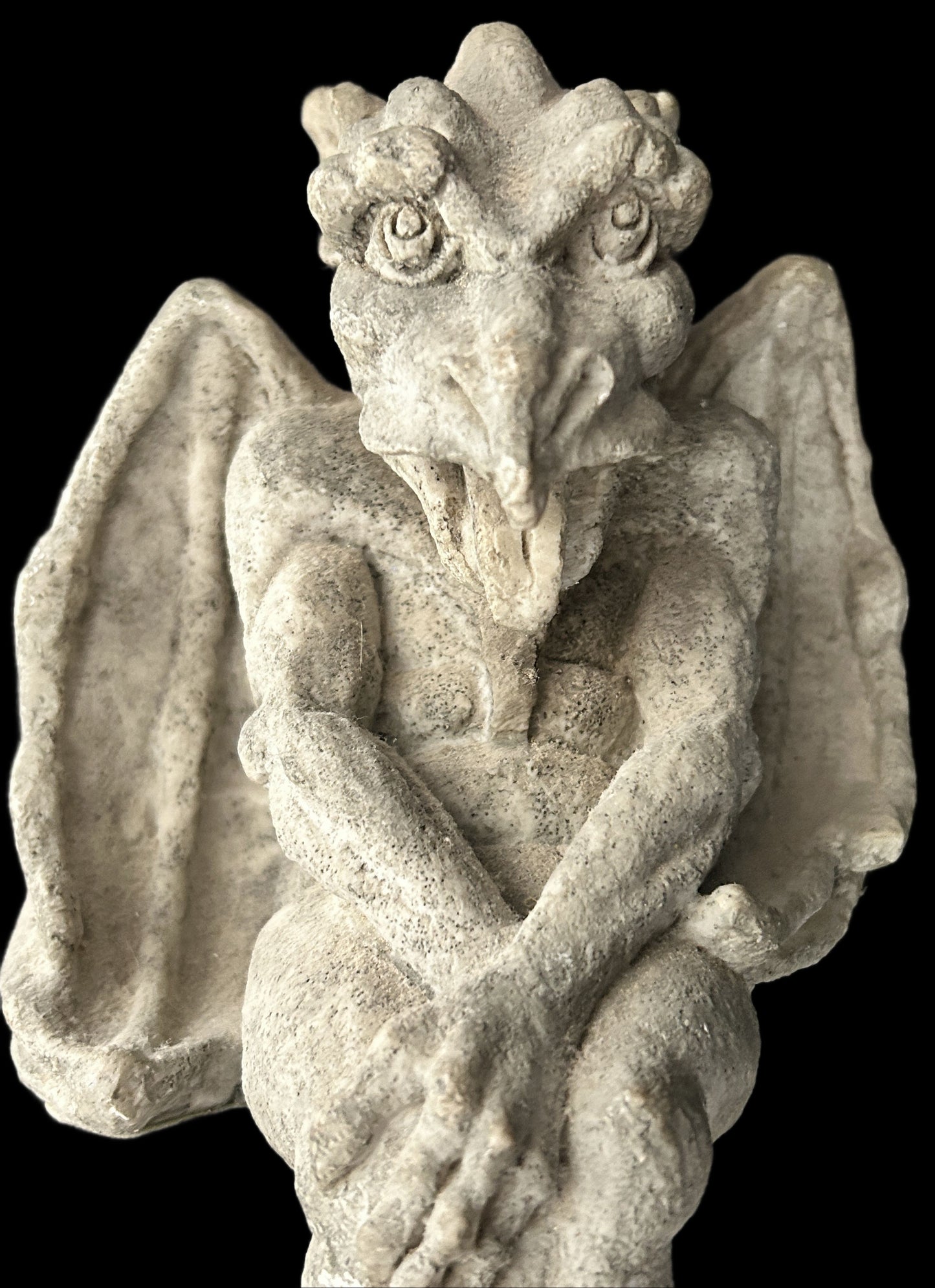 250611-13A Cast Seated Wall or Shelf Gargoyle