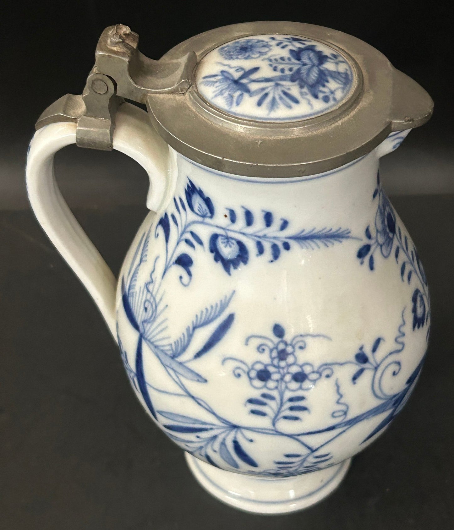 260708-13 Meissen Blue Onion Pitcher
