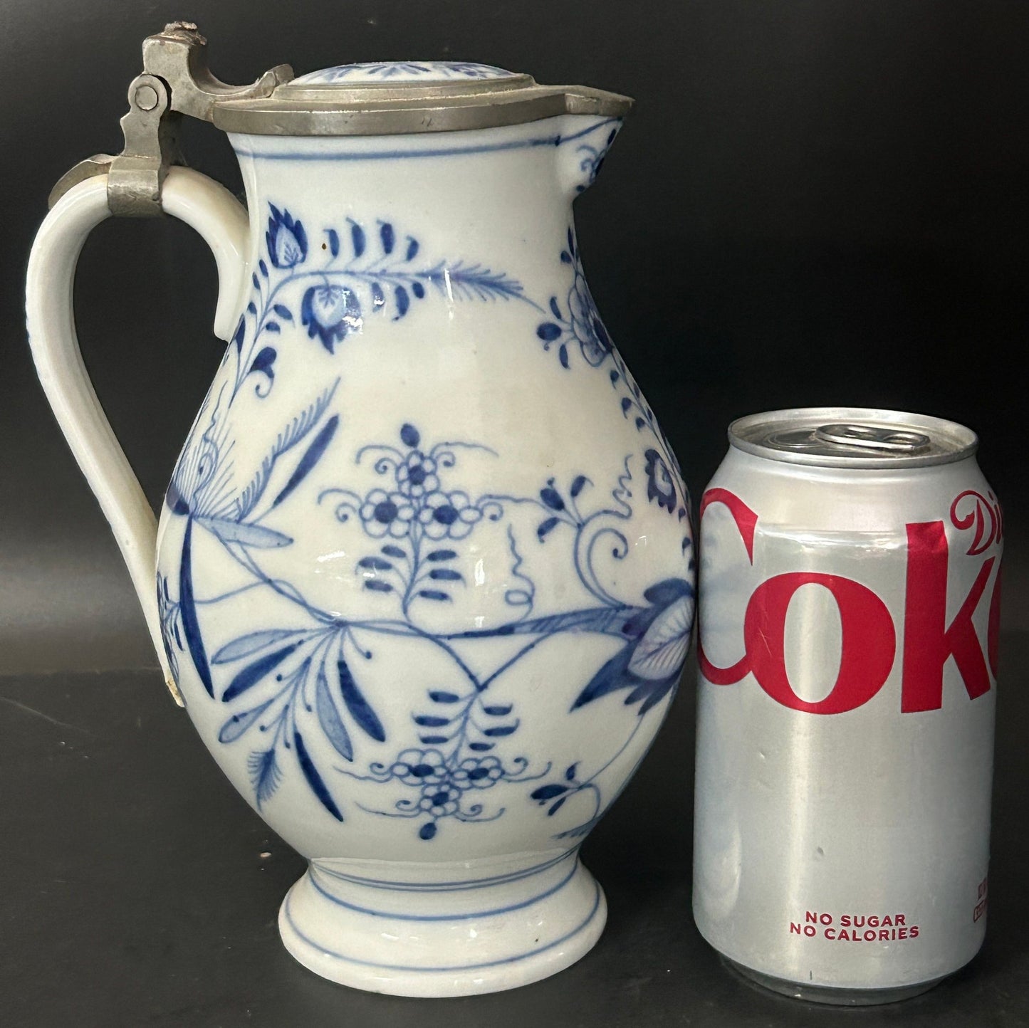 260708-13 Meissen Blue Onion Pitcher
