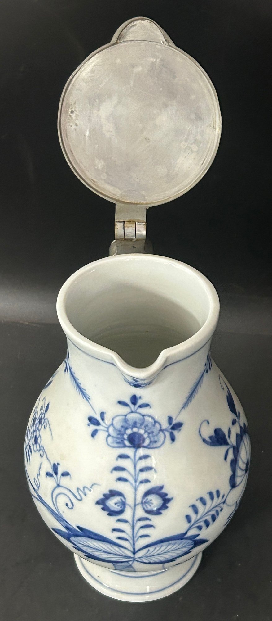 260708-13 Meissen Blue Onion Pitcher