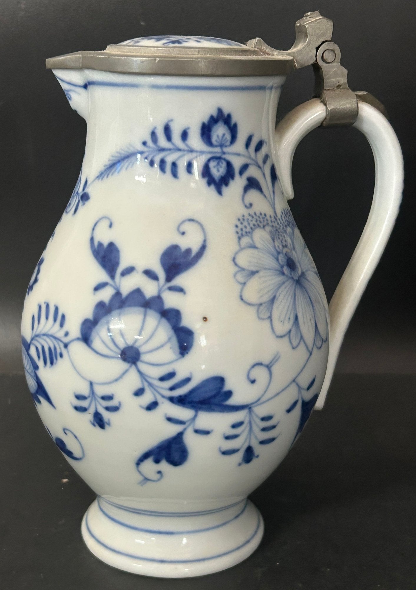 260708-13 Meissen Blue Onion Pitcher