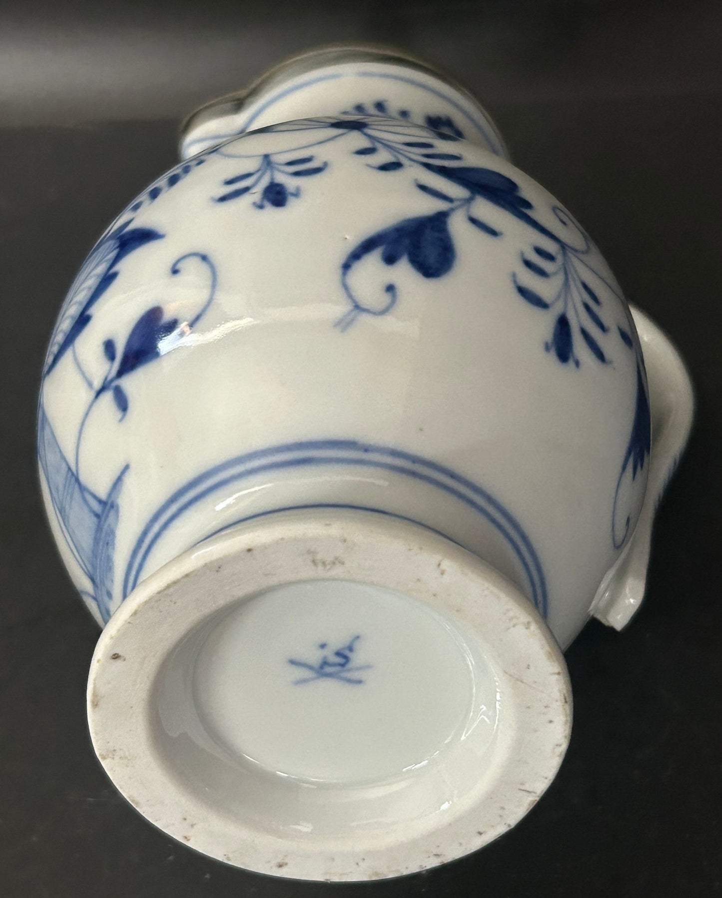 260708-13 Meissen Blue Onion Pitcher