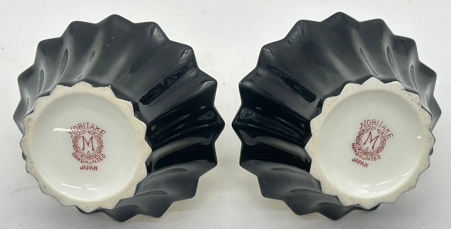251210-16 Pair Noritake Open Salt Baskets