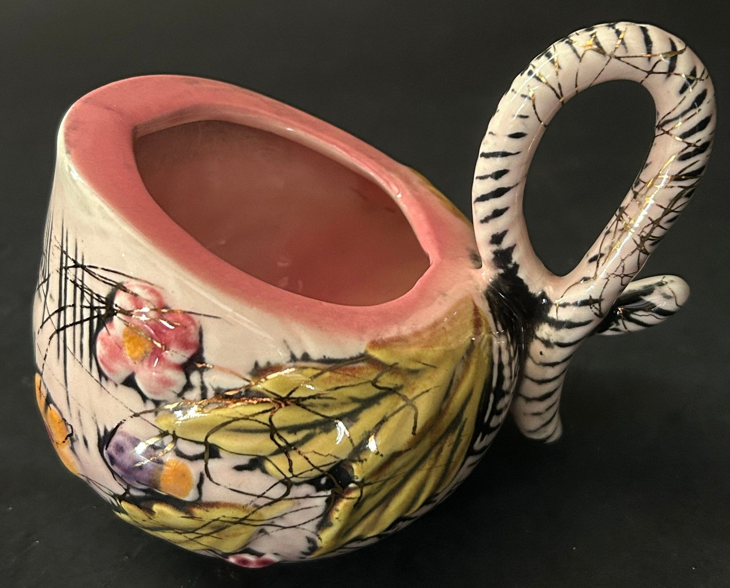 251210-17 MCM Hull Pink Blossom Flite Teapot & Creamer