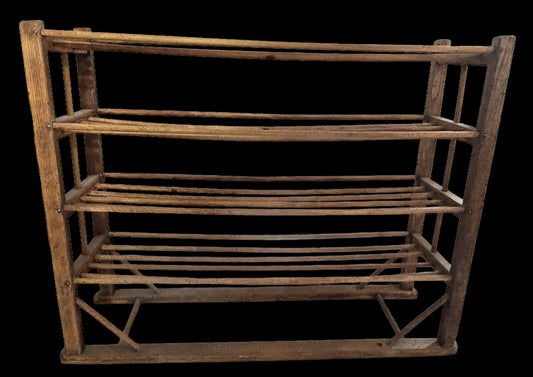 250611-14 Oak Shoe or Pie Rack