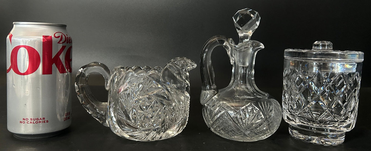 251210-18C Cut Lead Crystal Preserve Pot