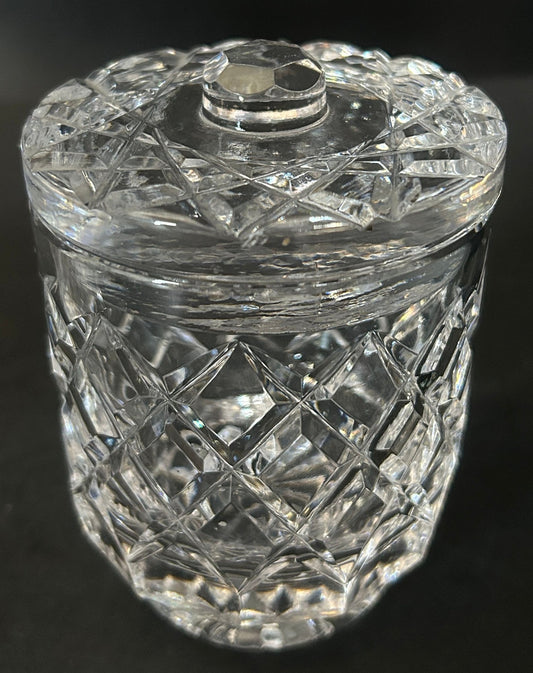 251210-18C Cut Lead Crystal Preserve Pot
