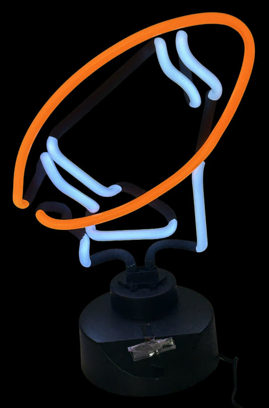 260708-18 NIB Neon Glass Football Light